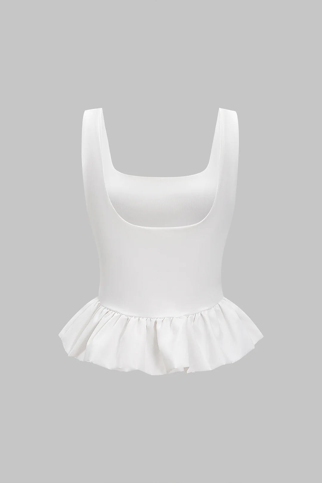 Ruffled Slip Tank Top