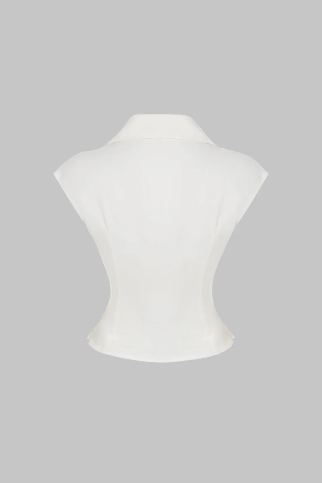 Twisted Knot Ruched V-Neck Short-Sleeve Top