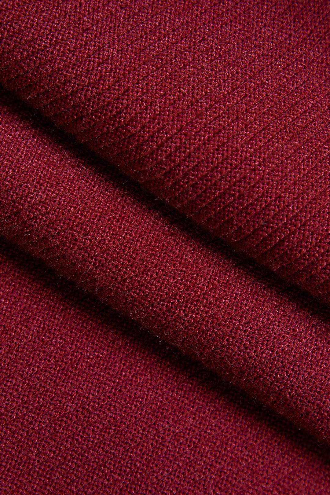 Knit Puffed Hem Long Sleeve V-Neck Dress