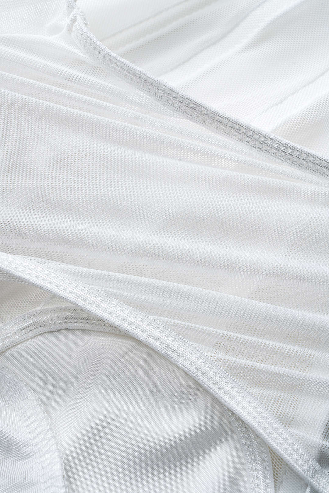 Satin Mesh Patchwork Slip Cami Top