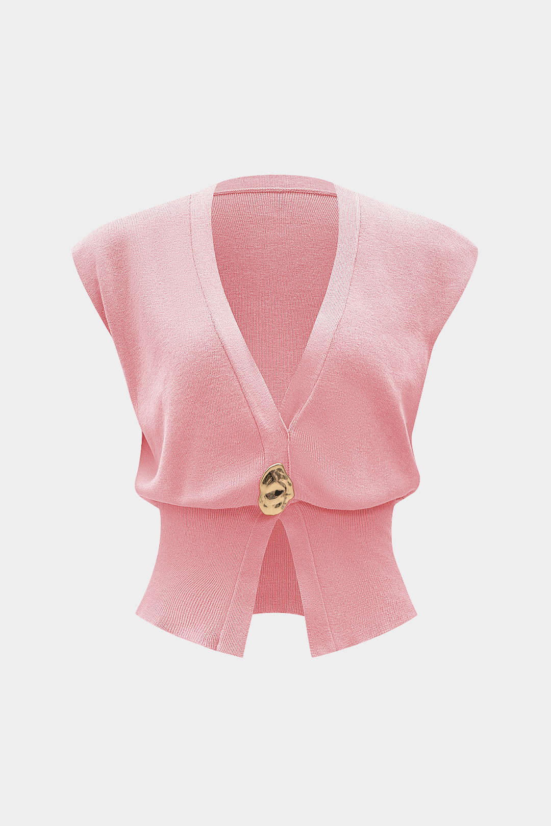 Knit Button Tank Top