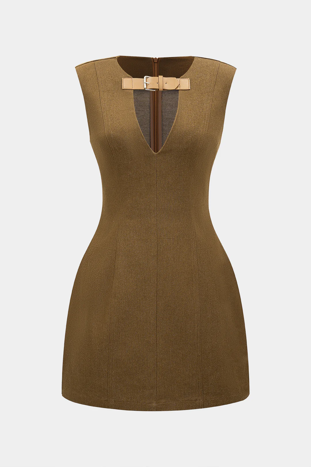 Sleeveless V-Neck Mini Dress