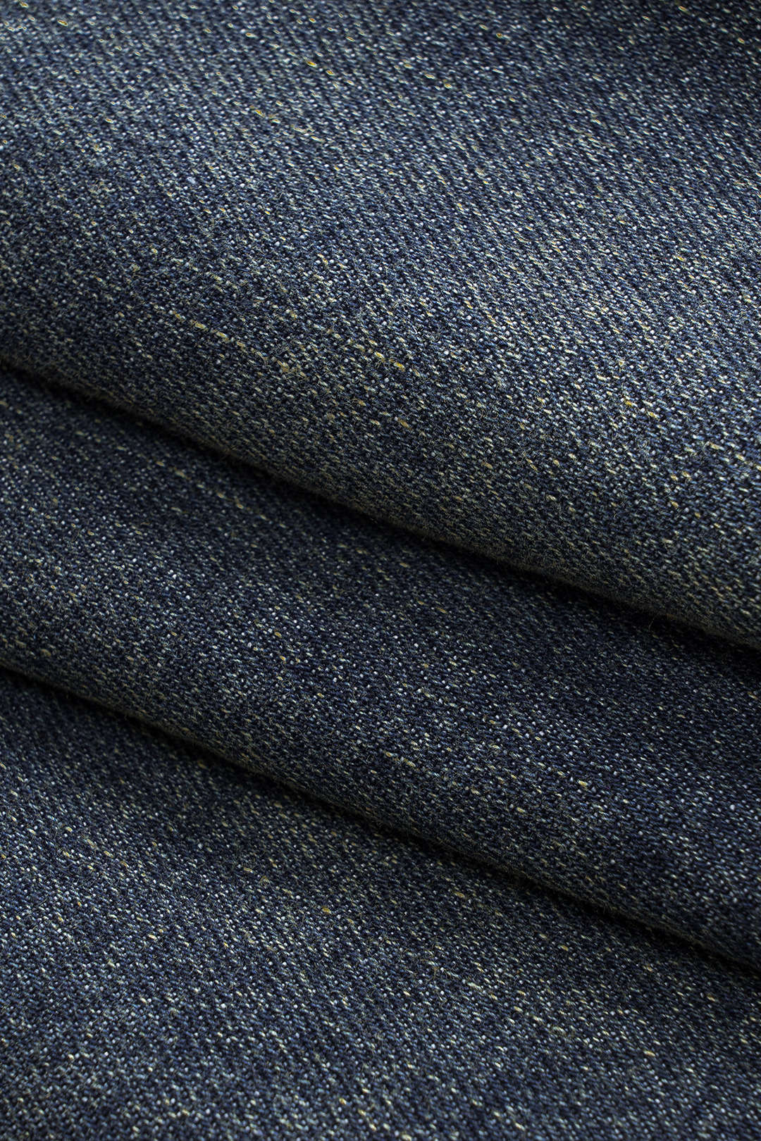 Denim Mesh Patchwork Button Pocket Skirt