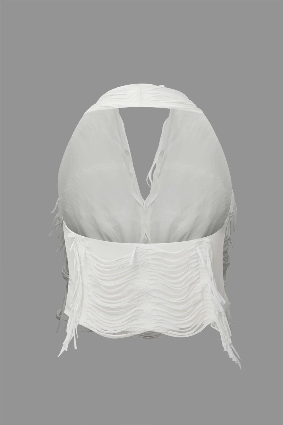 Plus Size Distressed Halter Cami Top And Asymmetrical Mini Skirt Set