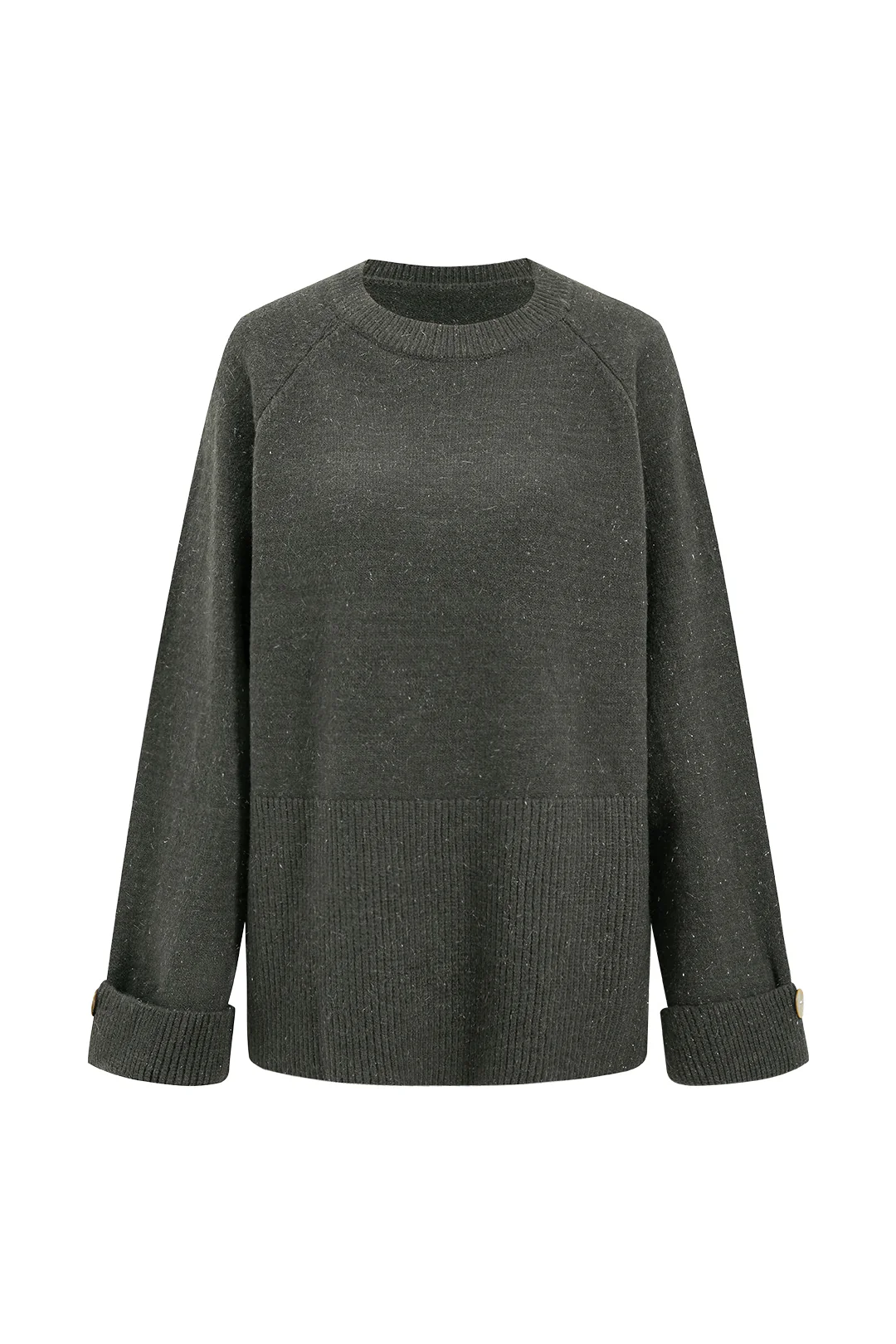 Simple Knitted Long-Sleeve Top
