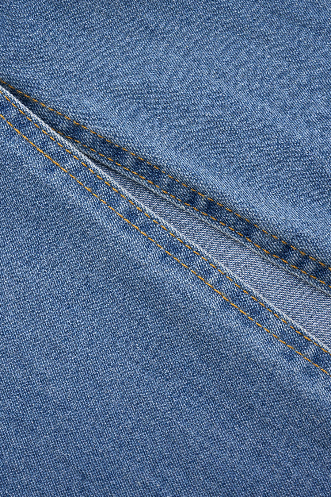 Denim Patchwork Pocket Short Sleeve Slit Dress