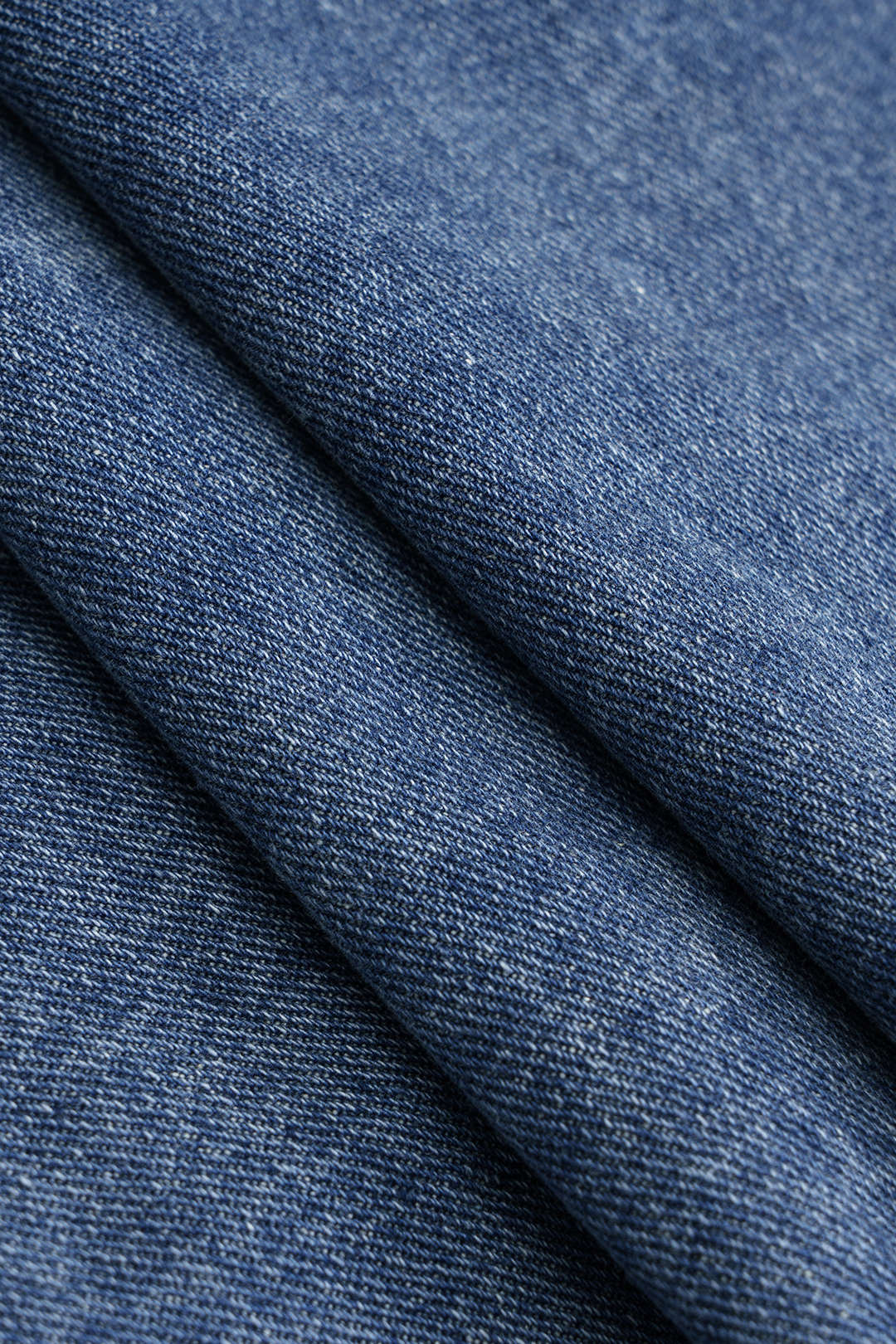 Denim Skirt with Asymmetrical Pocket