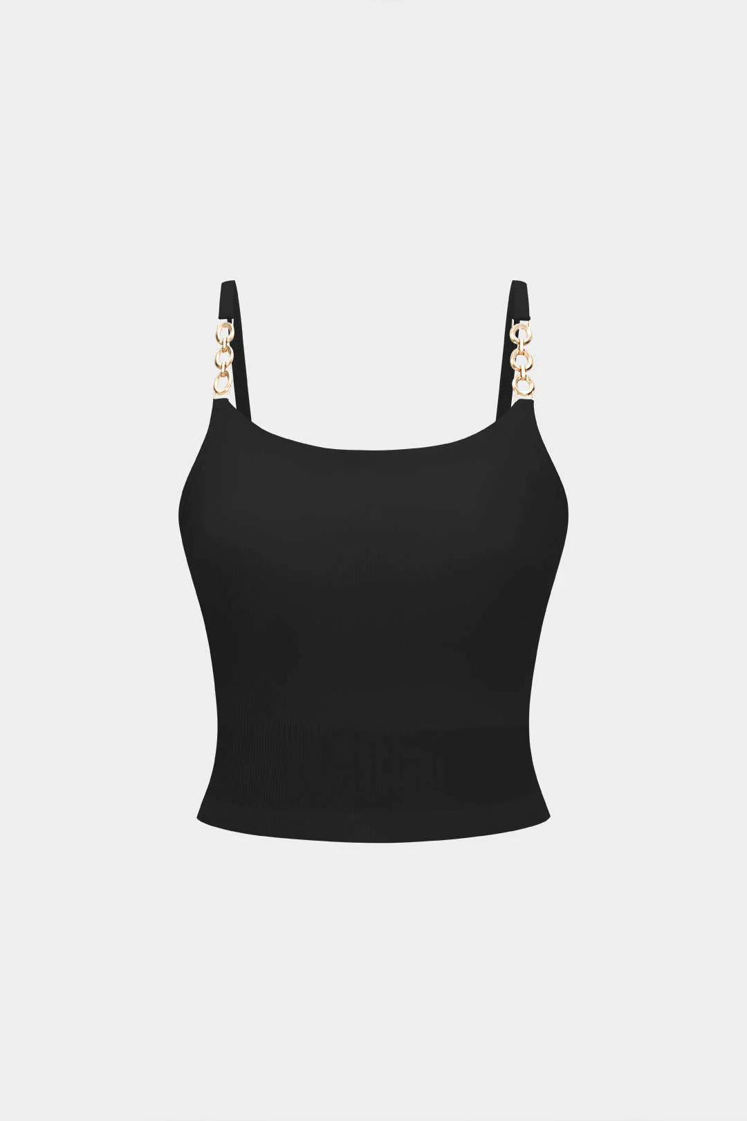 Metallic Chain Decorated Slip Cami Top