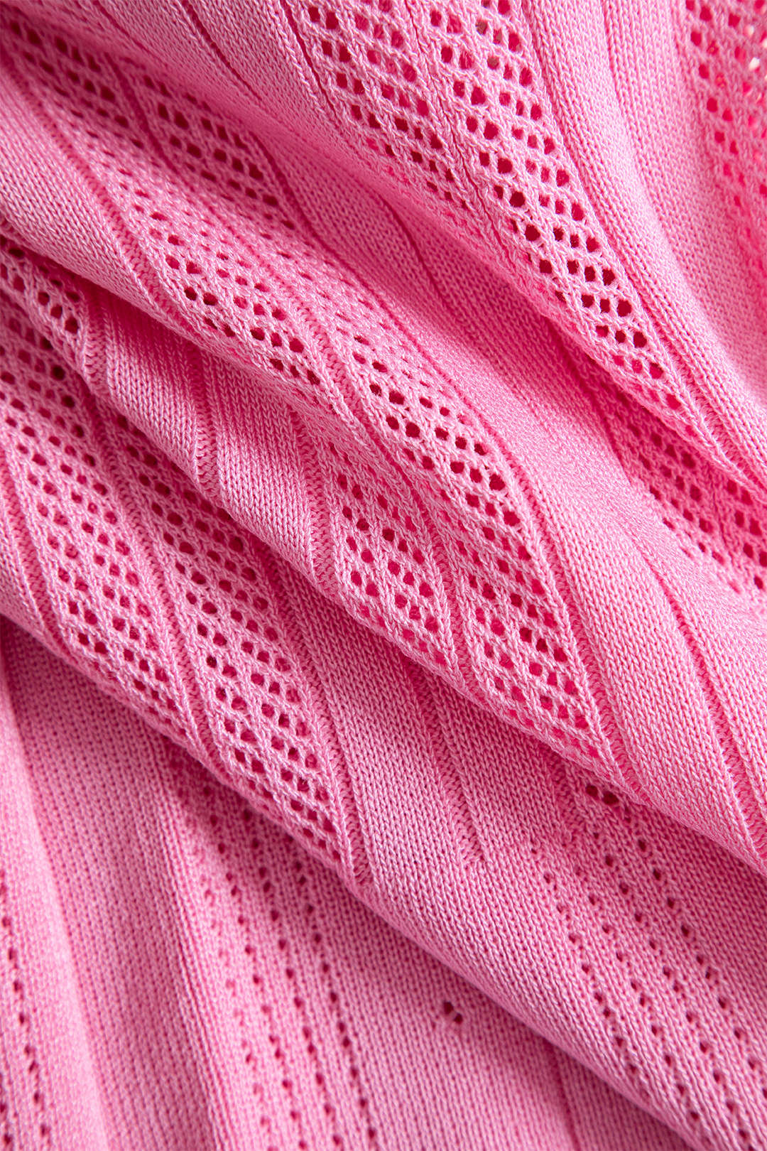 Solid Knitted Buttoned Round Neck Short Sleeve Dress