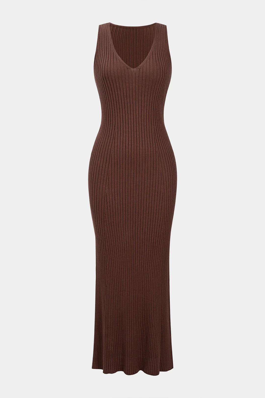Knit Ribbed Sleeveless Dress