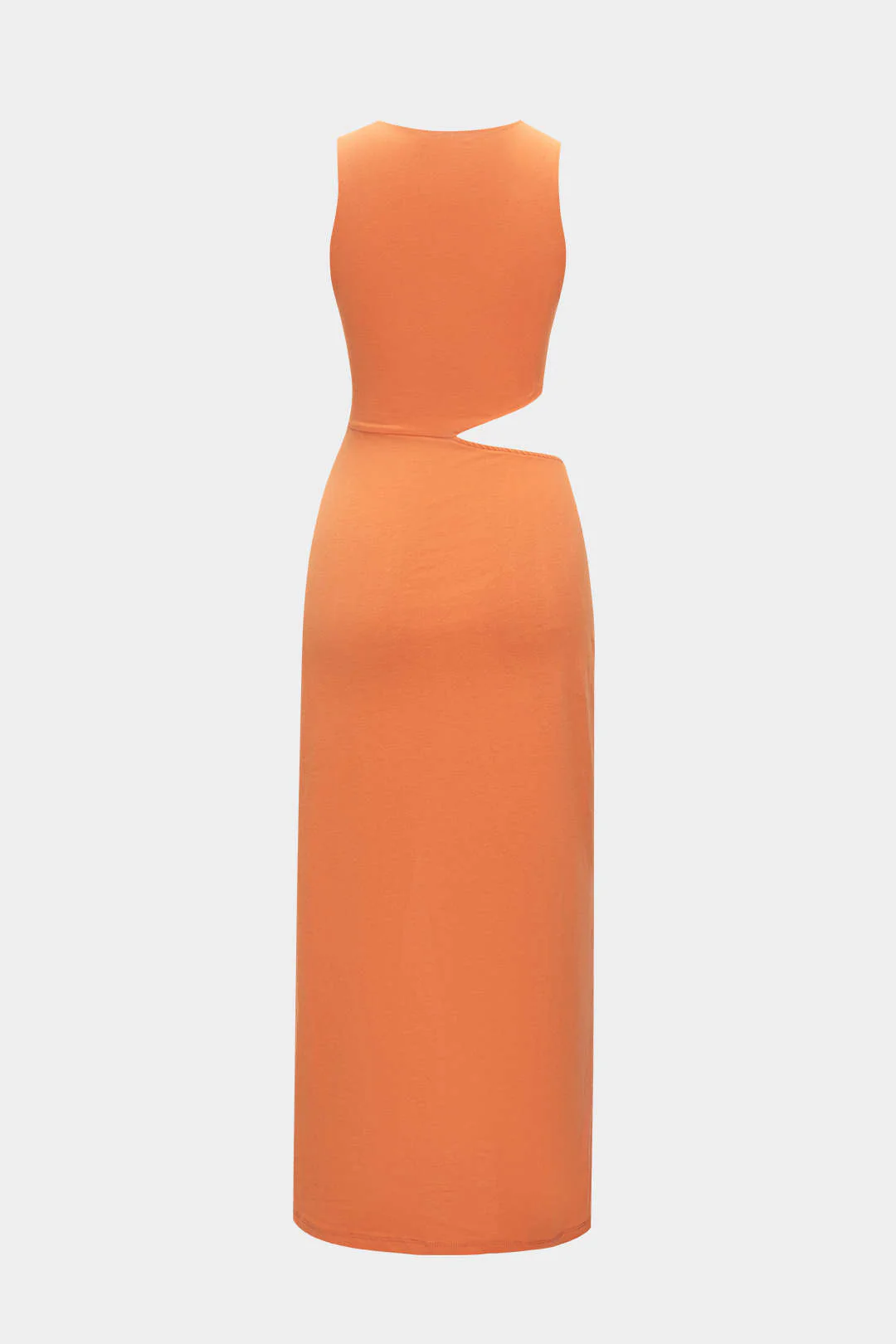 Metallic Decorative Beaded Sleeveless Long Dress