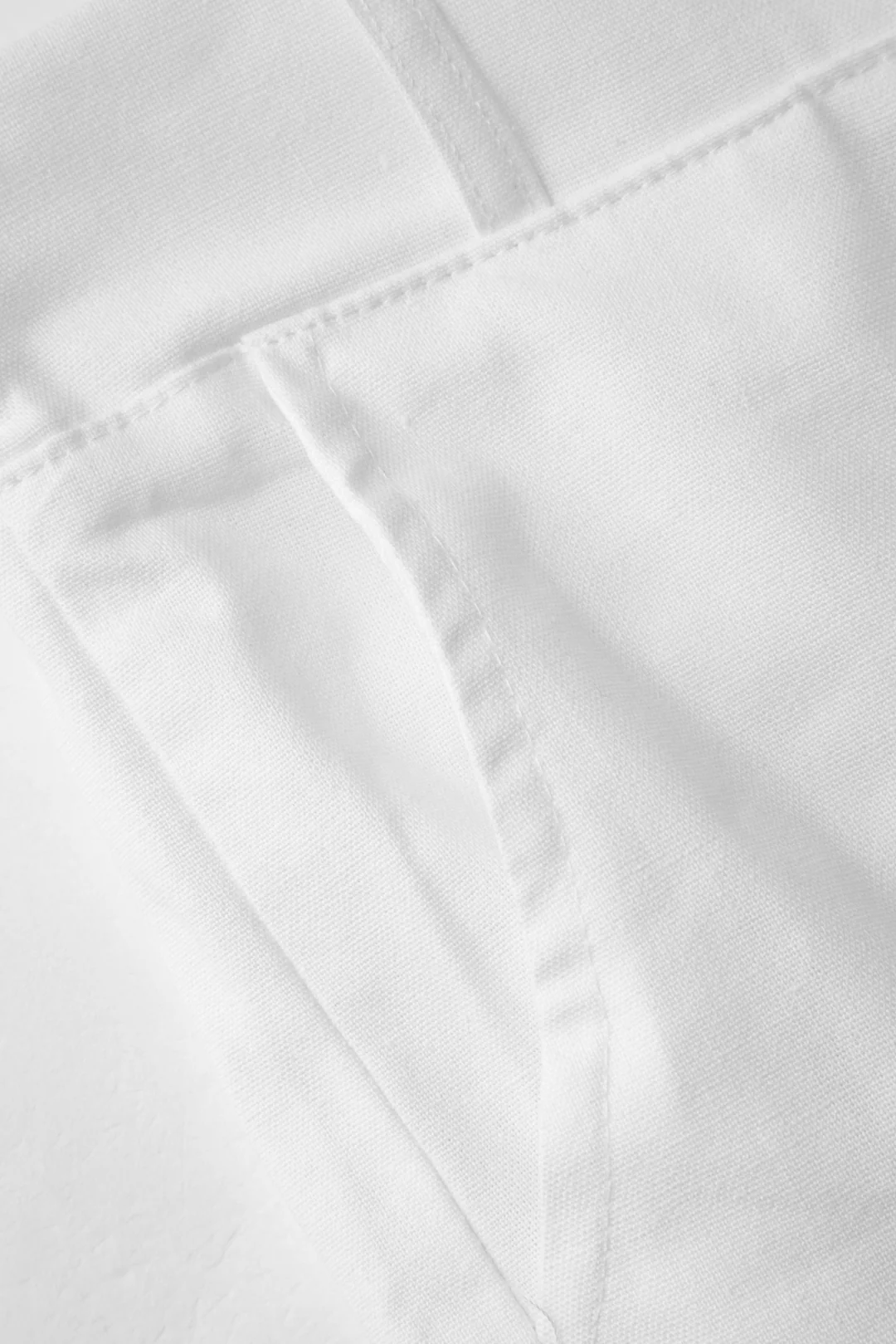 Basic Linen-Blend Straight Leg Pants