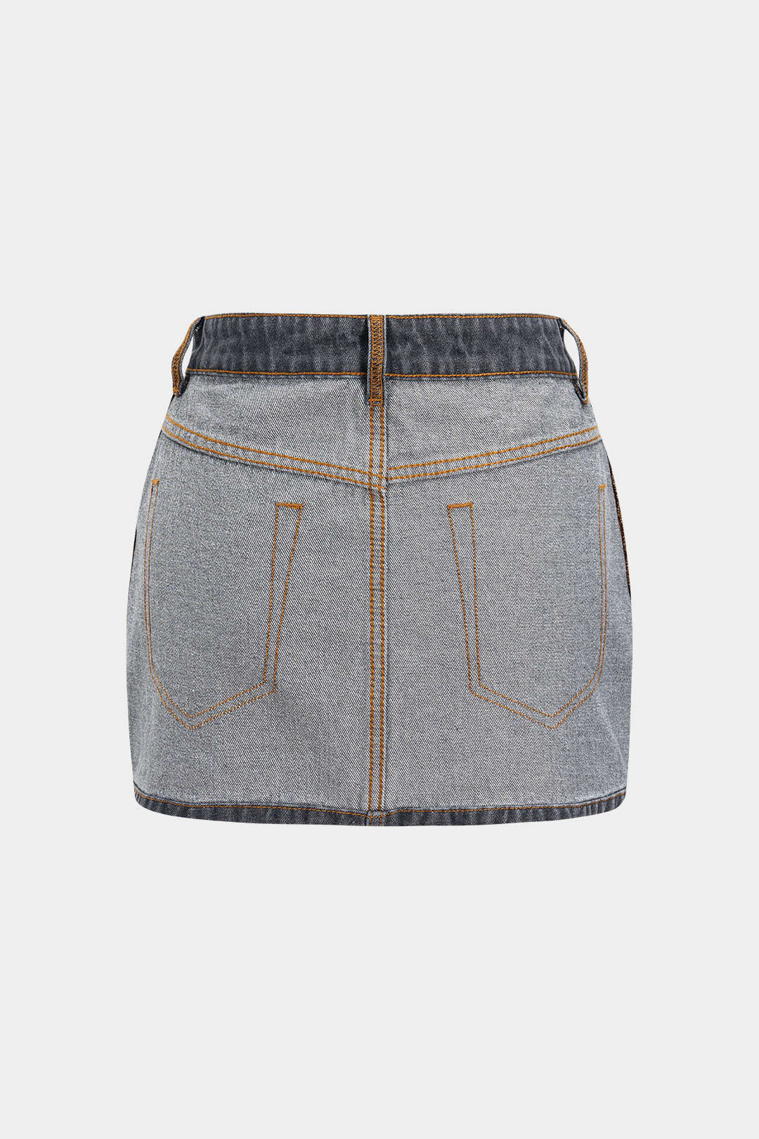Reversible Denim Pocket Mini Skirt