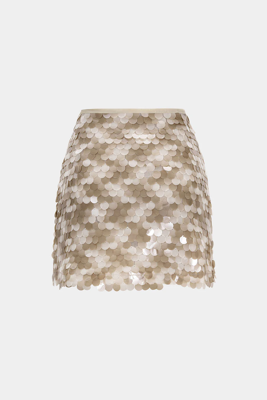 Color - blocked Sequin Mini Skirt