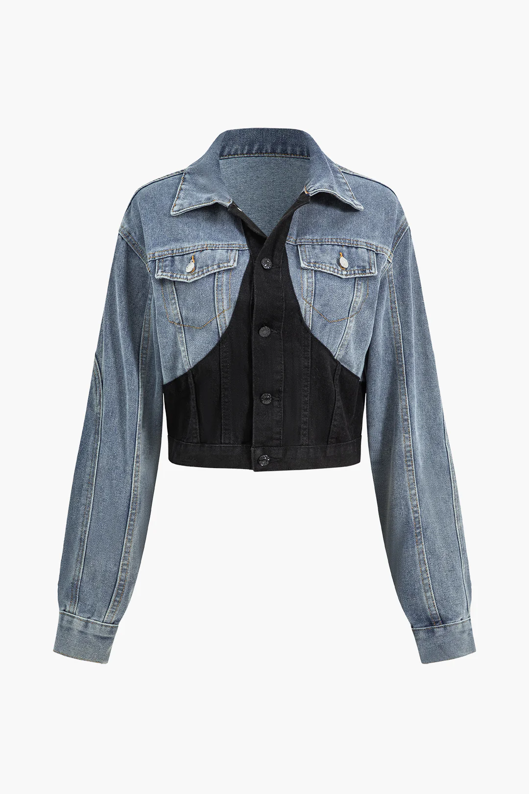 Denim Patchwork Jacket