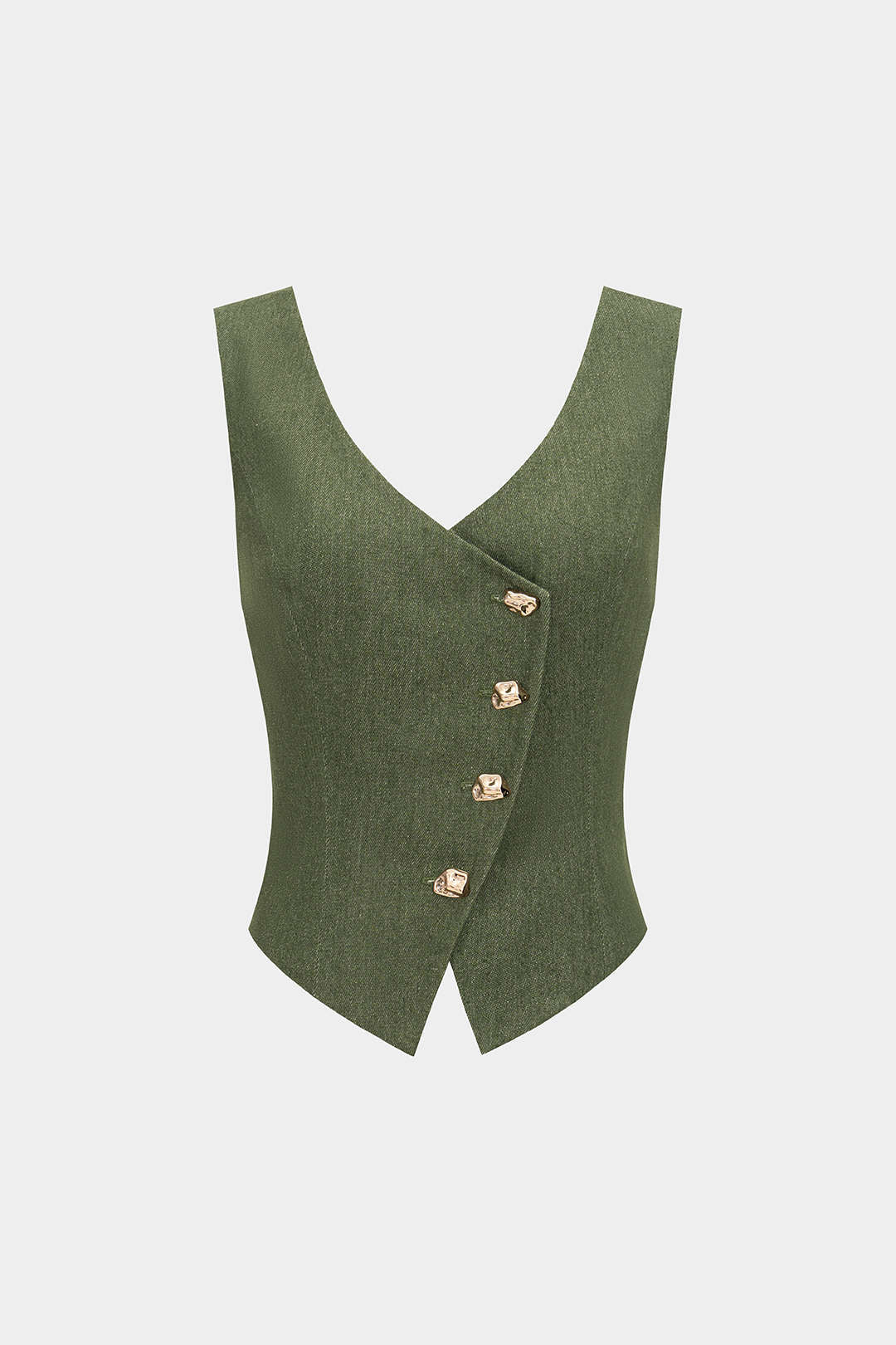 Metallic Asymmetric Tank Top