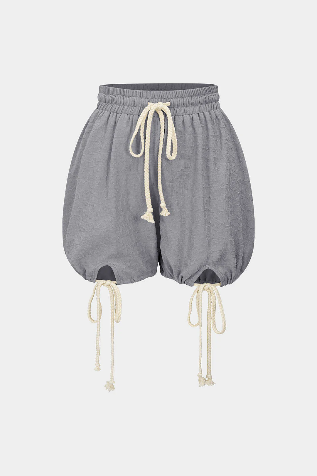 Drawstring Tie-Up Shorts