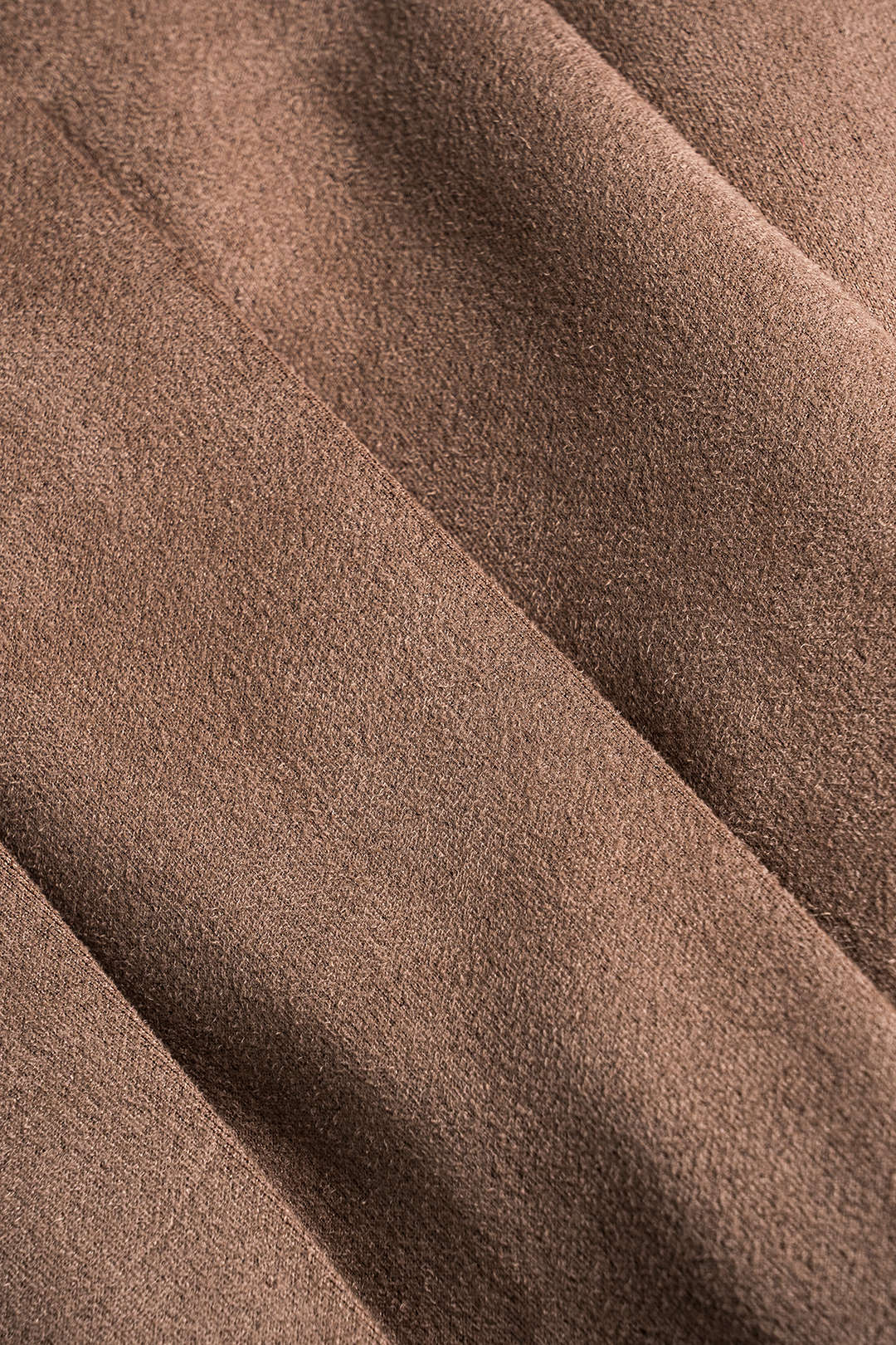 Metallic Button Pleated Suede Skirt