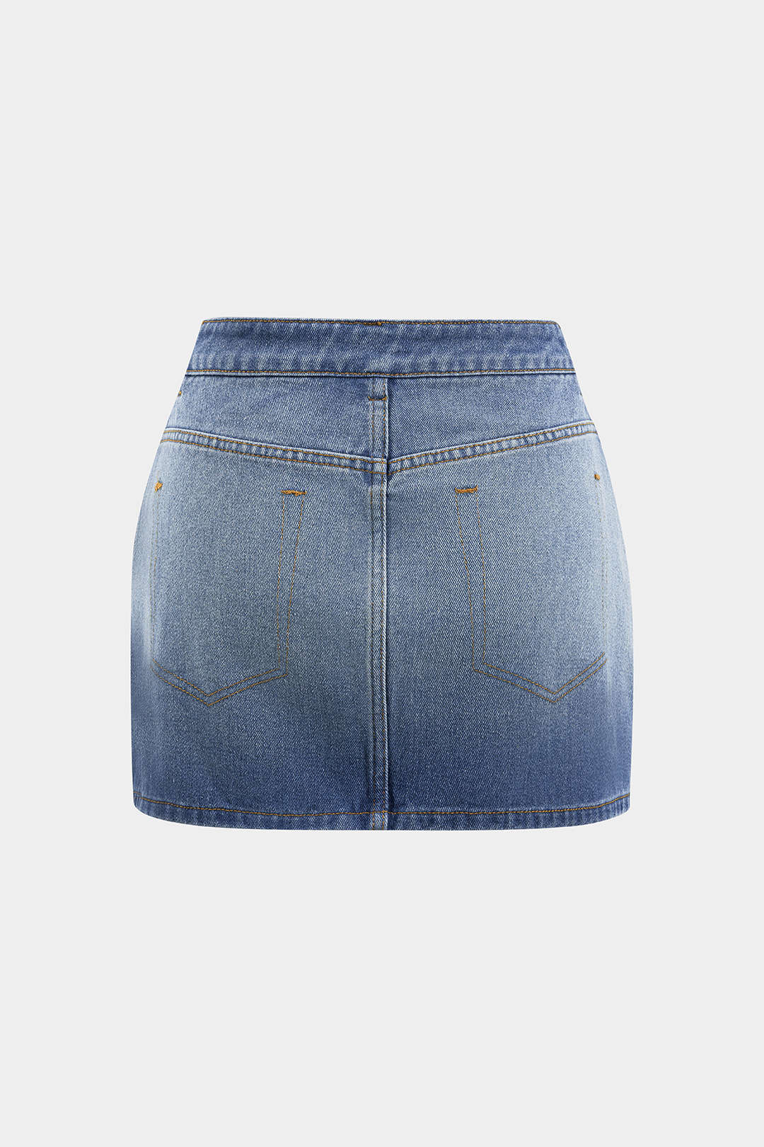Reversible Denim Pocket Mini Skirt