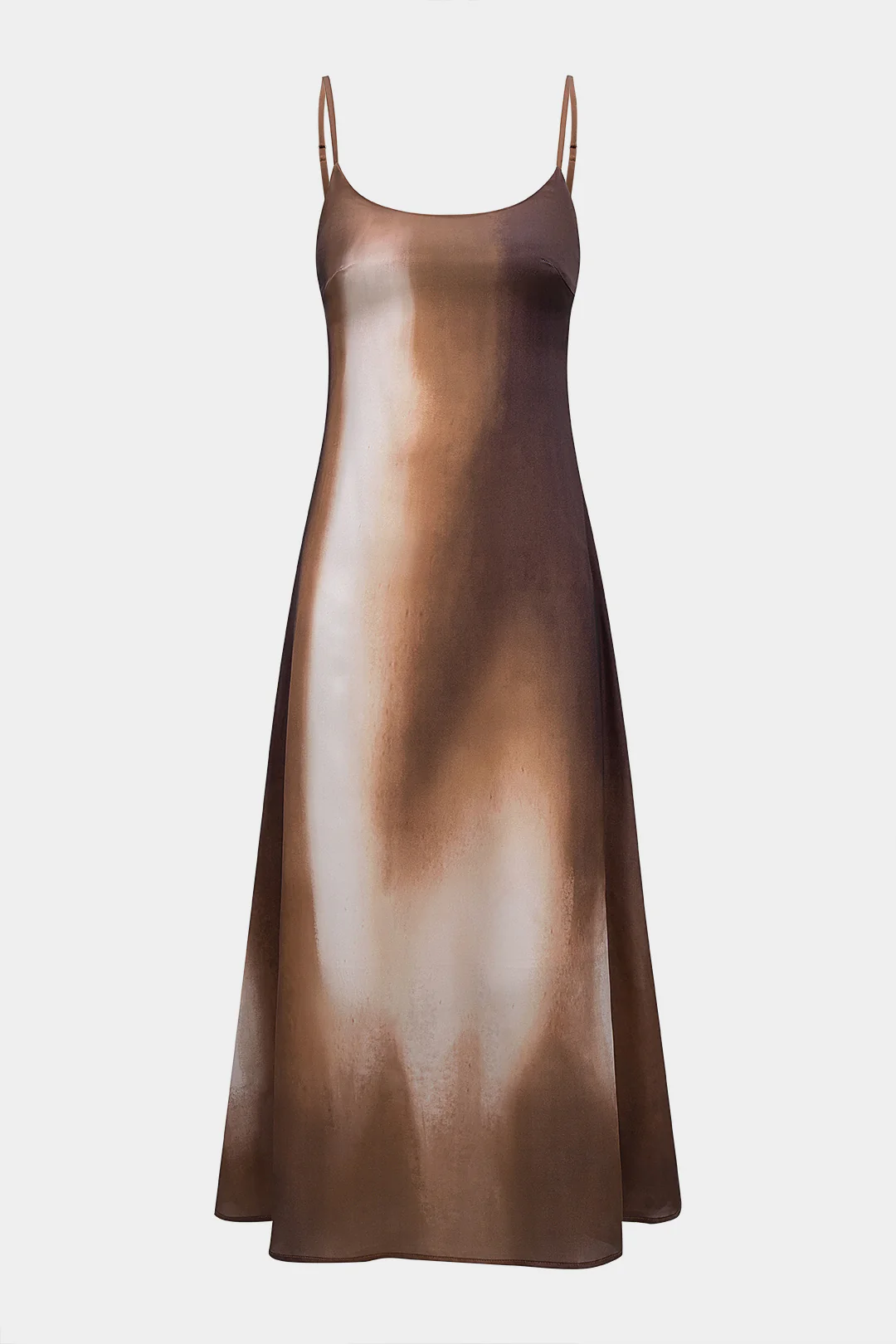 Tie Dye Ombre Printed Slip Sleeveless Dress