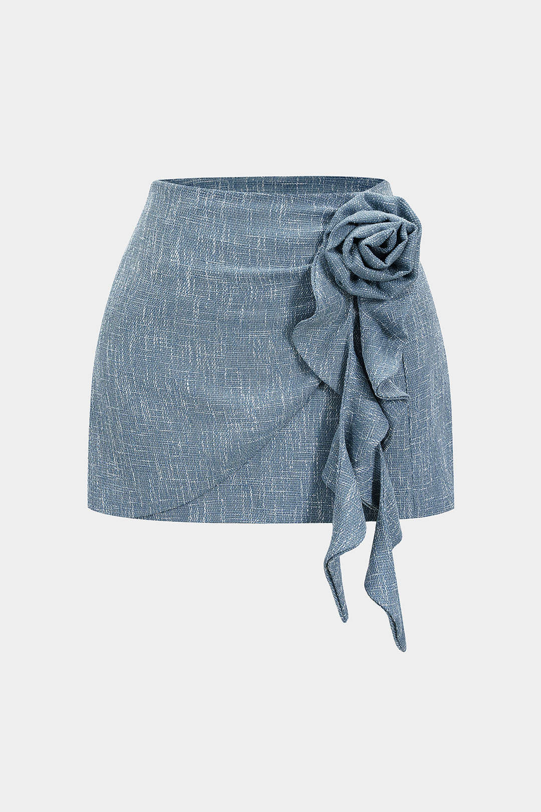 Large Size Ruffled Ruched Skirt