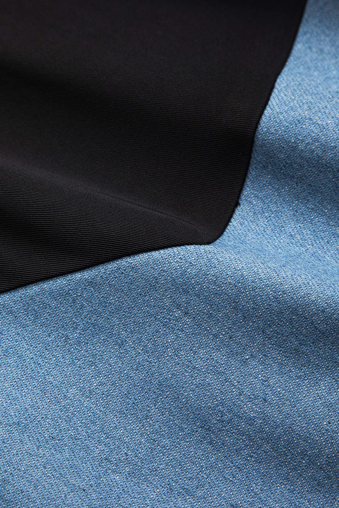 Plus Size High Waist Patchwork Wide Leg Denim Trousers