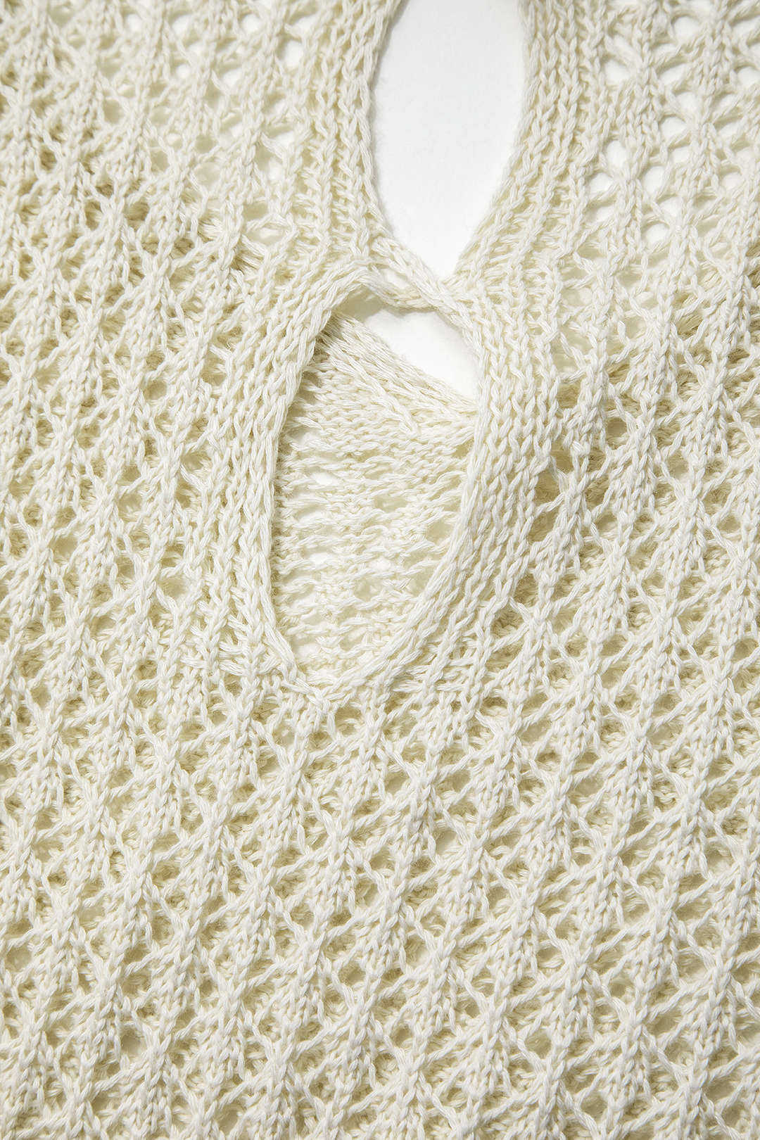 Knitted Backless Long Sleeve Mini Dress with Cut-Out