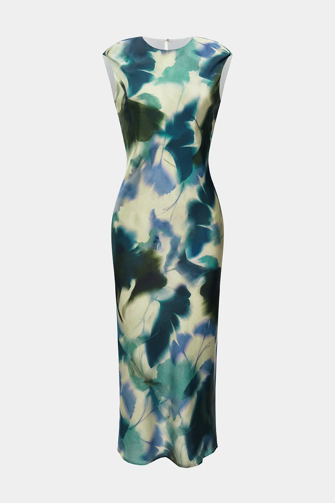 Tie Dye Contrast Print Mid-length Dress