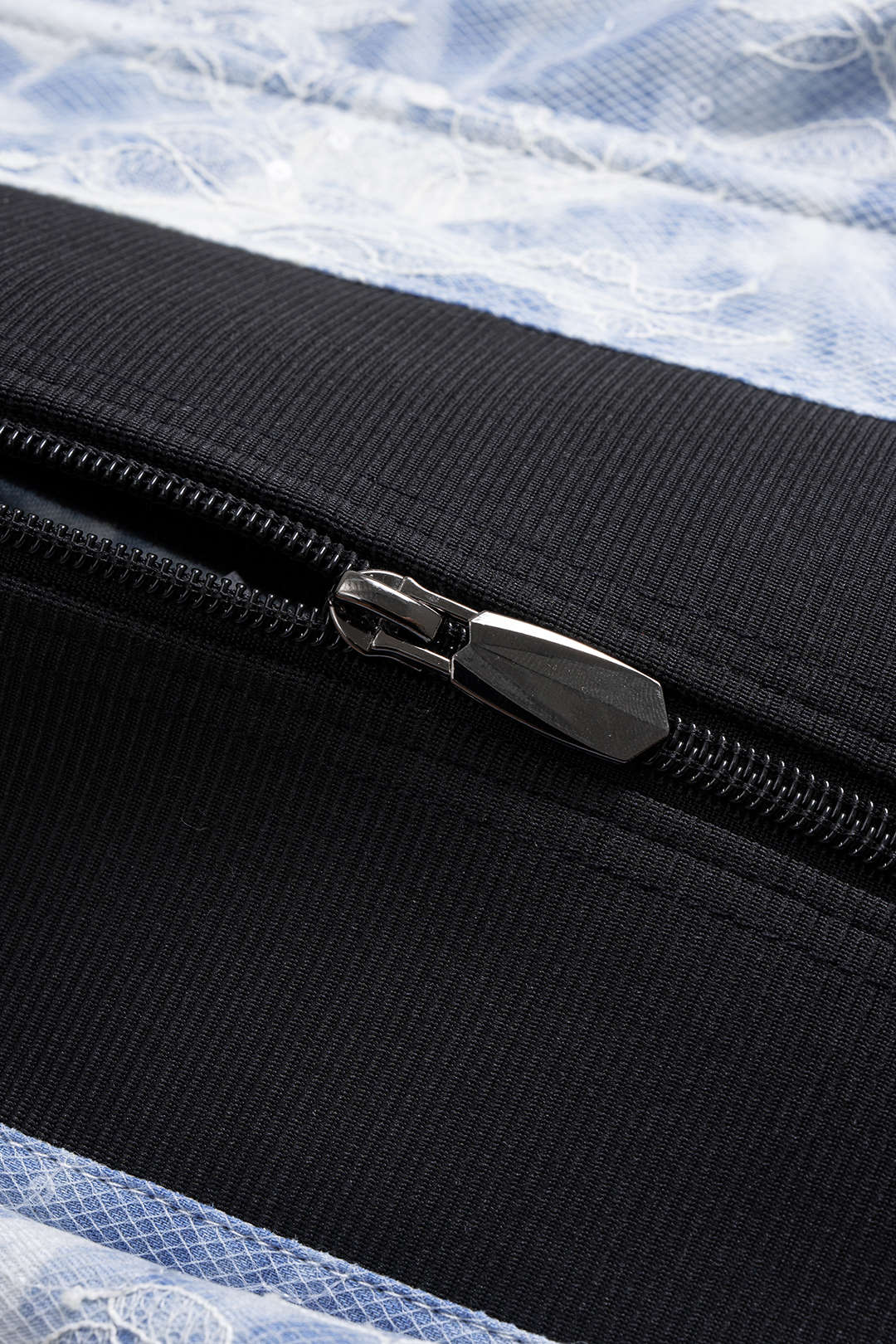 Embroidered Bustier Corset with Zipper Slip Cami Top