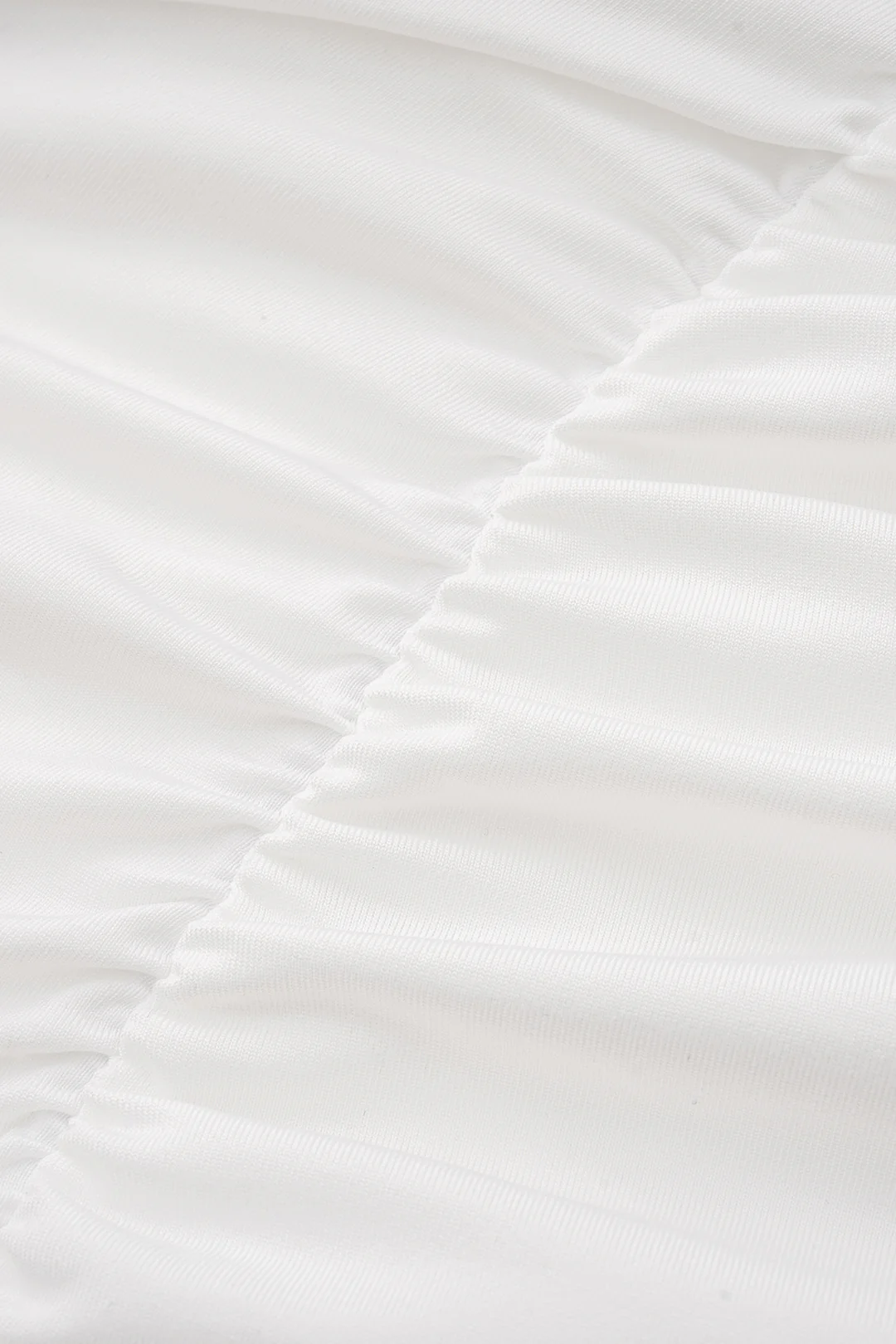 Ruched Asymmetrical Shoulder Sleeveless Mini Dress