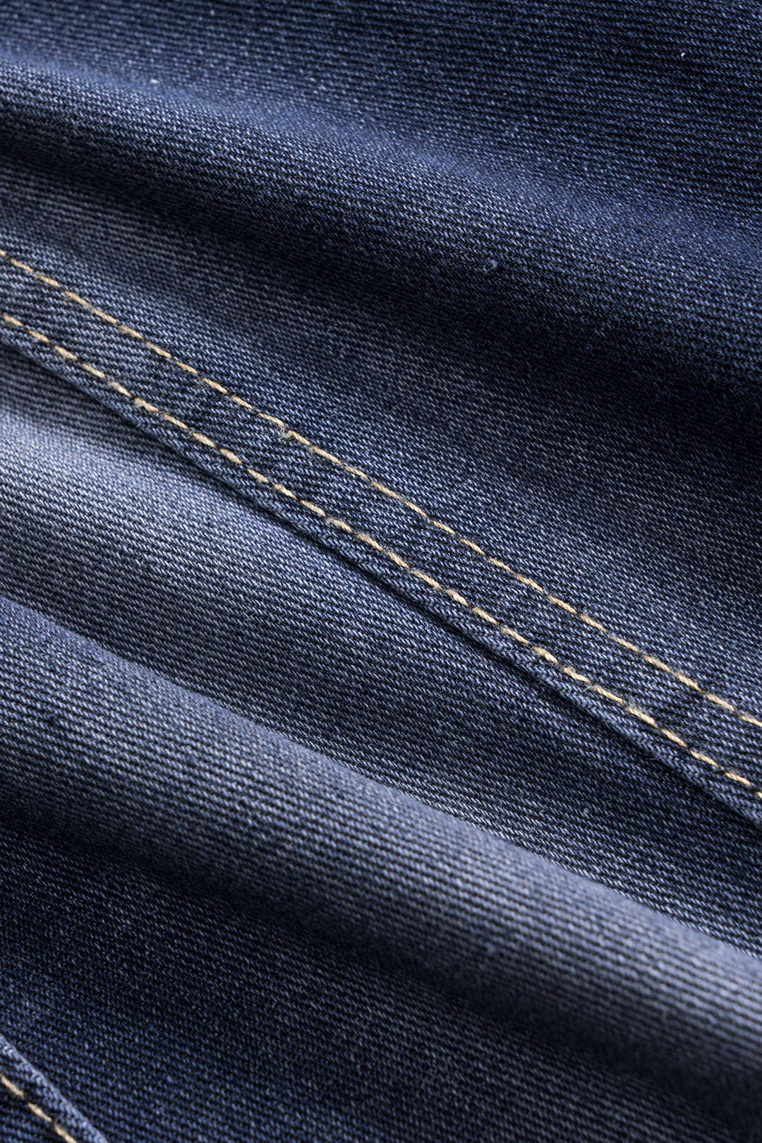 Denim Embroidery Button Pocket Wide Leg Jeans