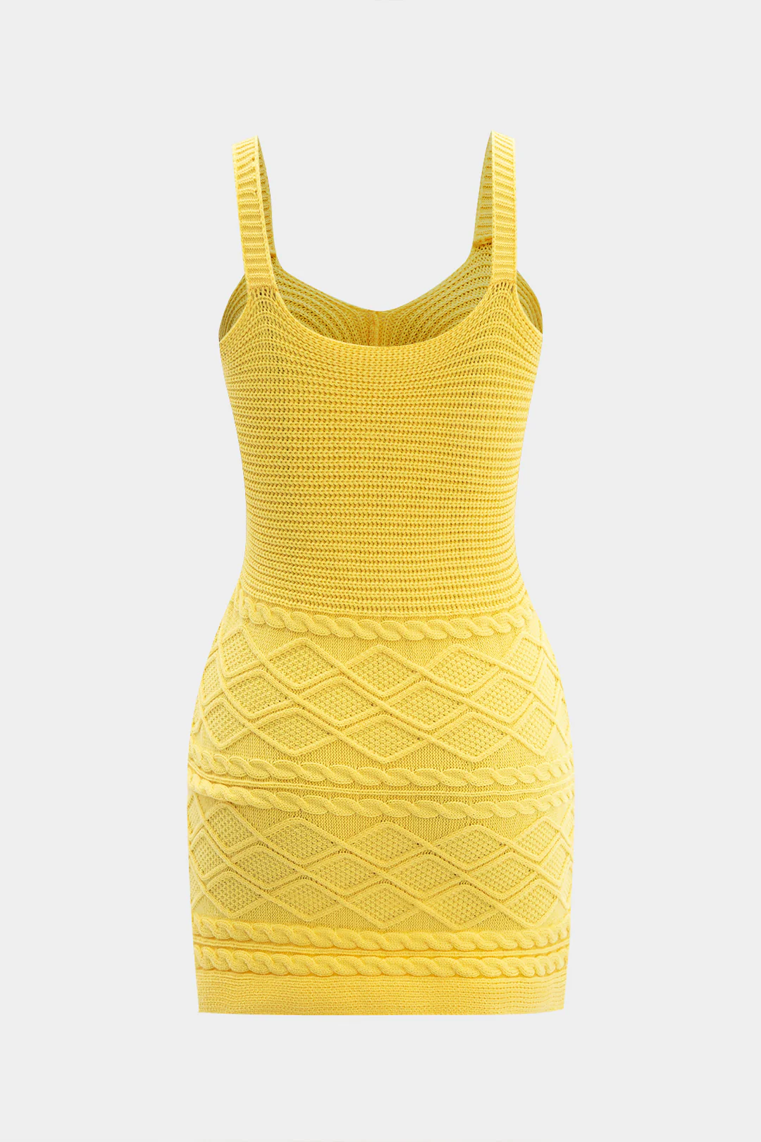 Cable Knit Sleeveless Mini Dress