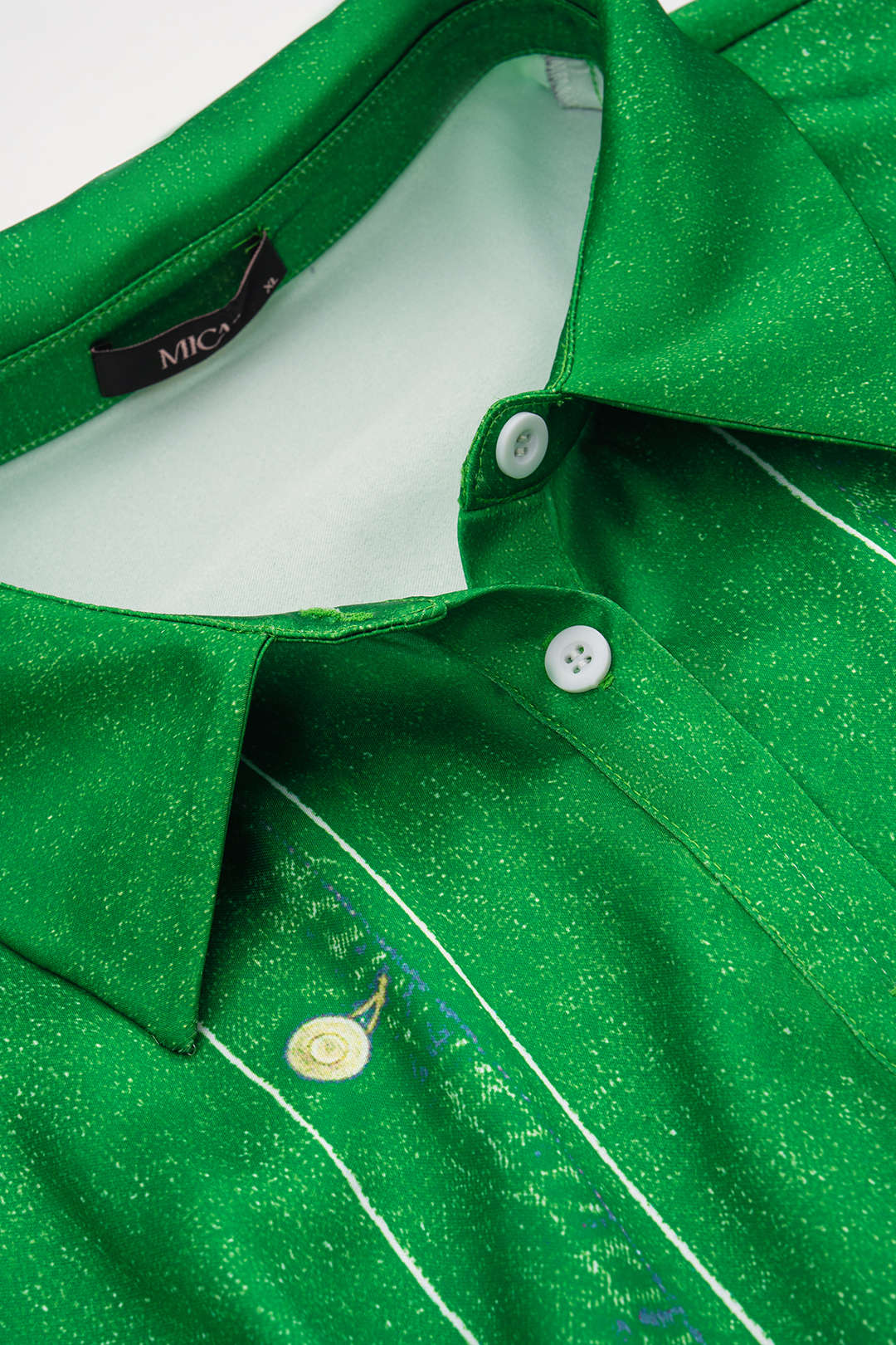 Plus Size Abstract Print Satin Tie Front Button Ruched Short Sleeve Midi Dress