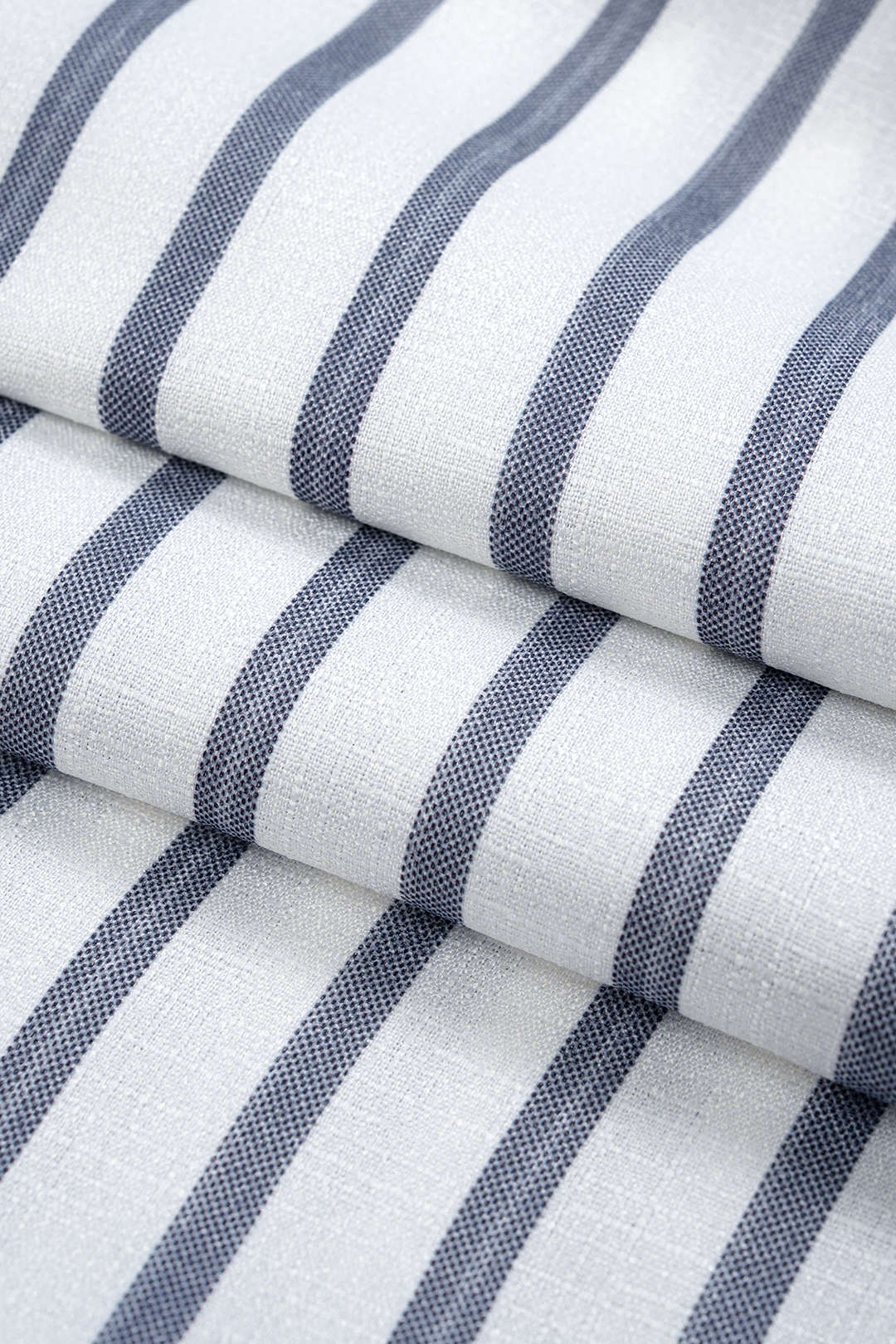 Linen Stripes Print Tie-Up Short-Sleeve Shirt