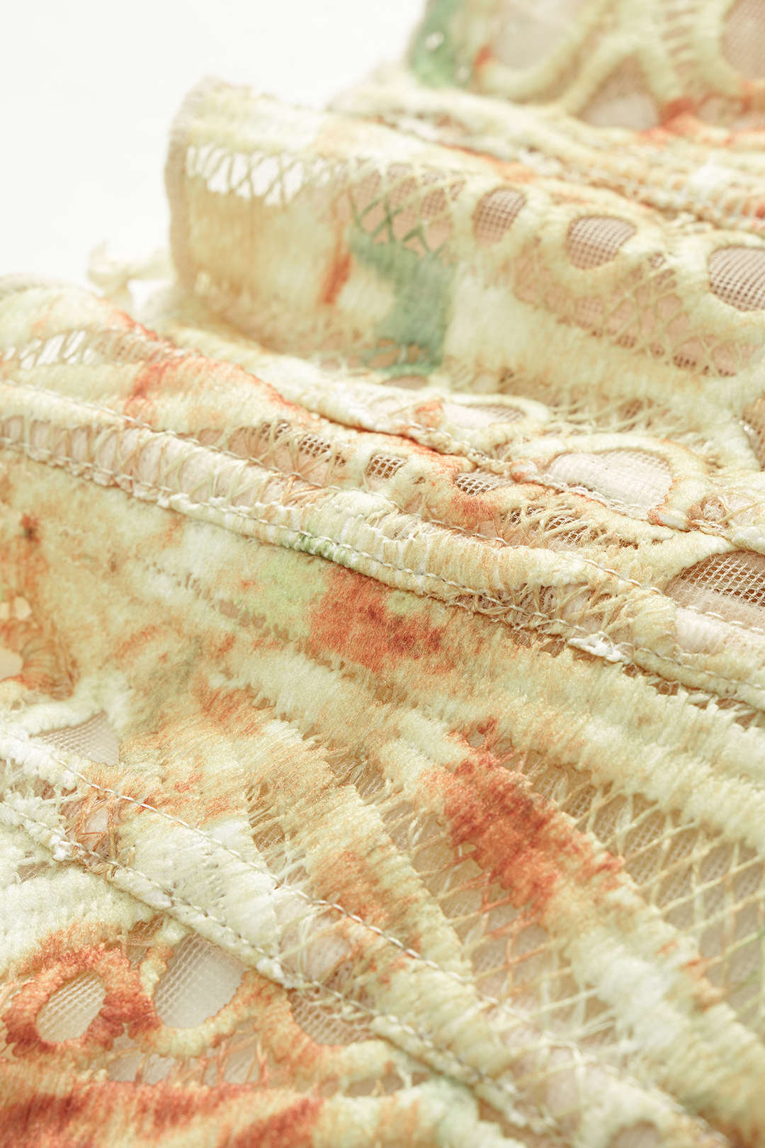 Contrasting Print Tie-Back Cut-Out Tube Top