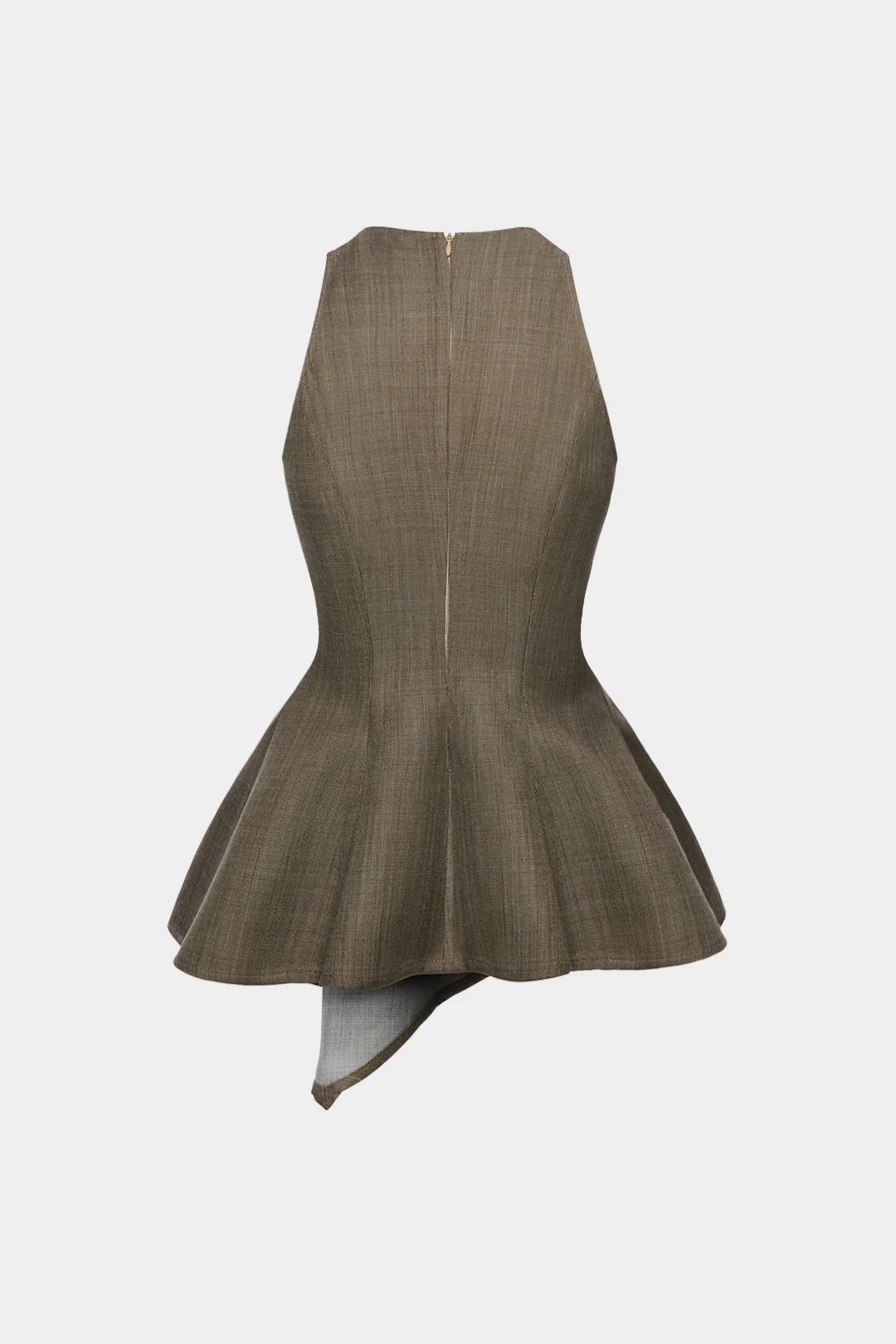 Asymmetrical Ruched Hem Tank Top