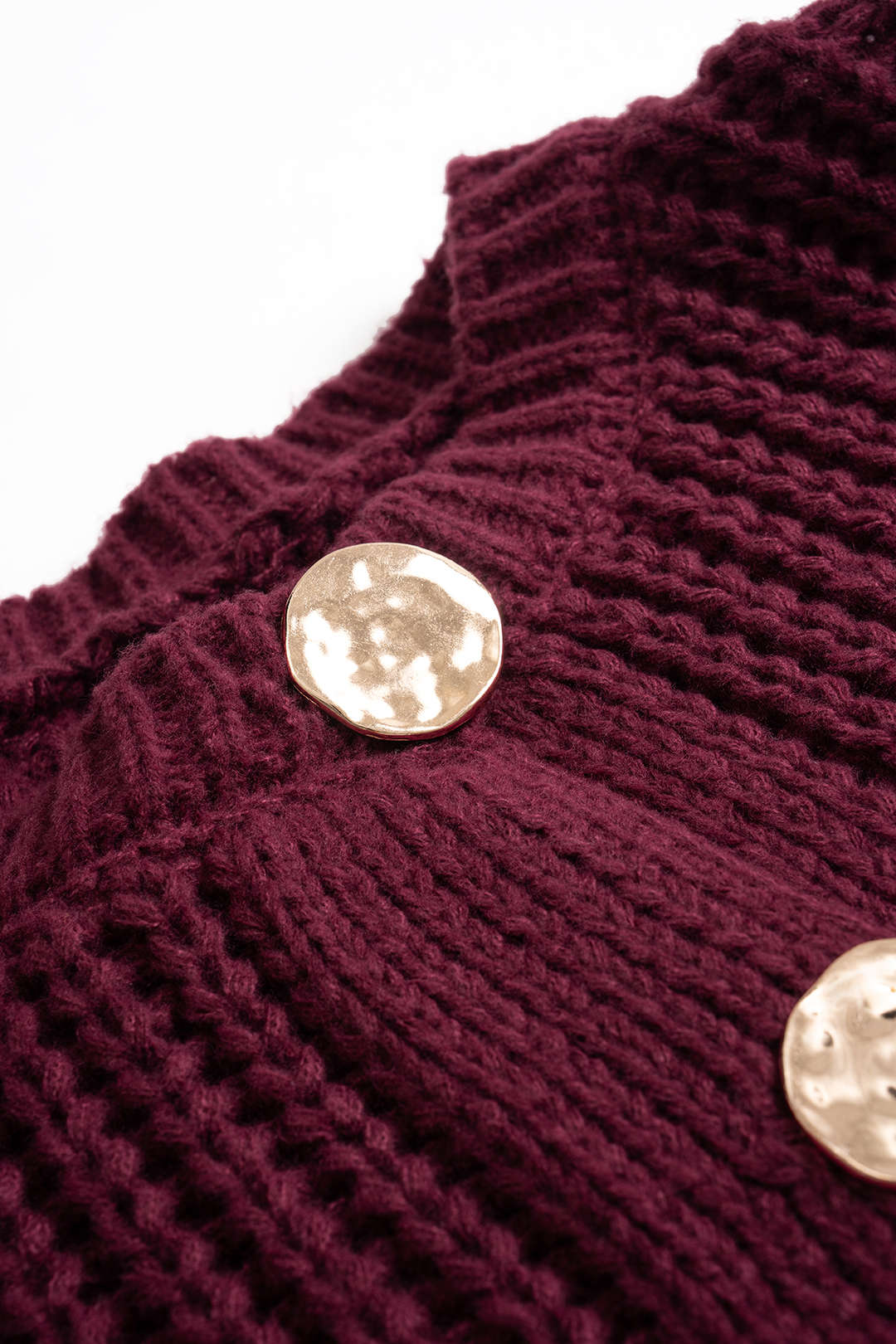 Knit Button Pocket Cardigan