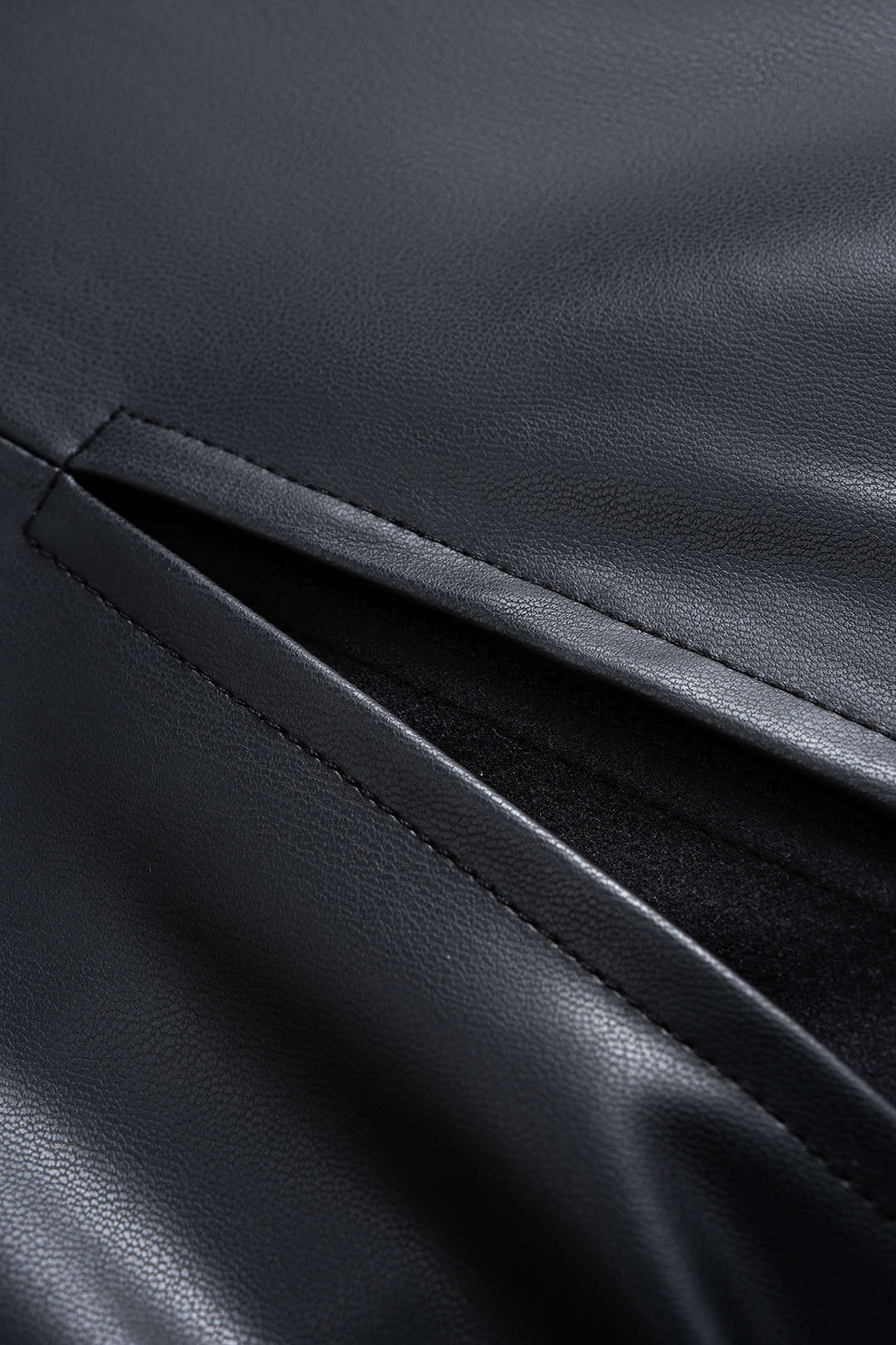 Faux Leather Metallic Button Skirt