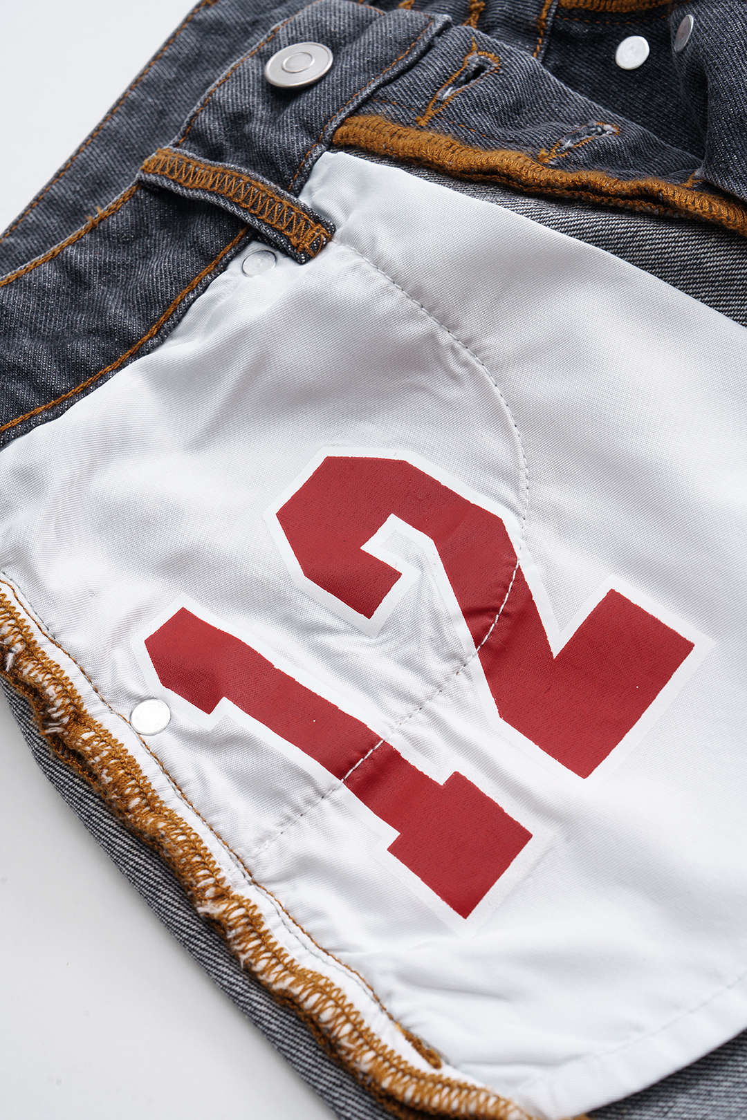 Reversible Denim Pocket Mini Skirt