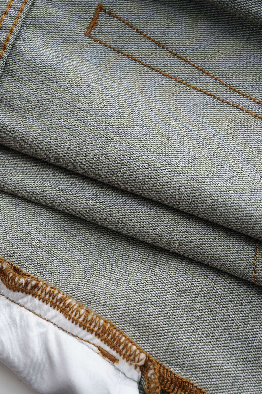 Reversible Denim Pocket Mini Skirt