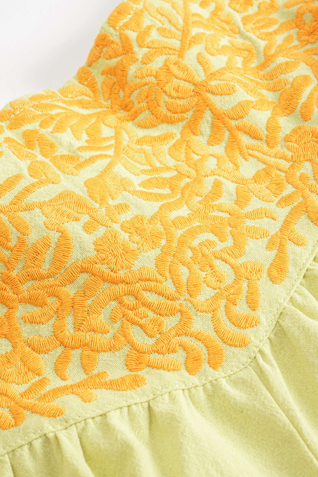 Floral Print Embroidered Ruffled Pocket Shorts