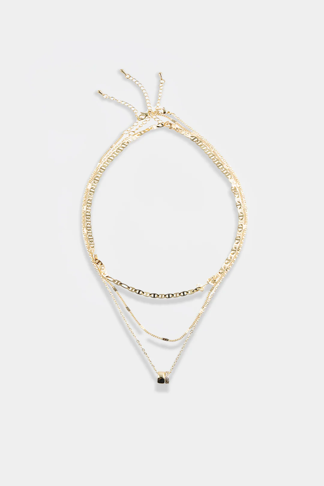 Metallic Multi-Layer Necklace
