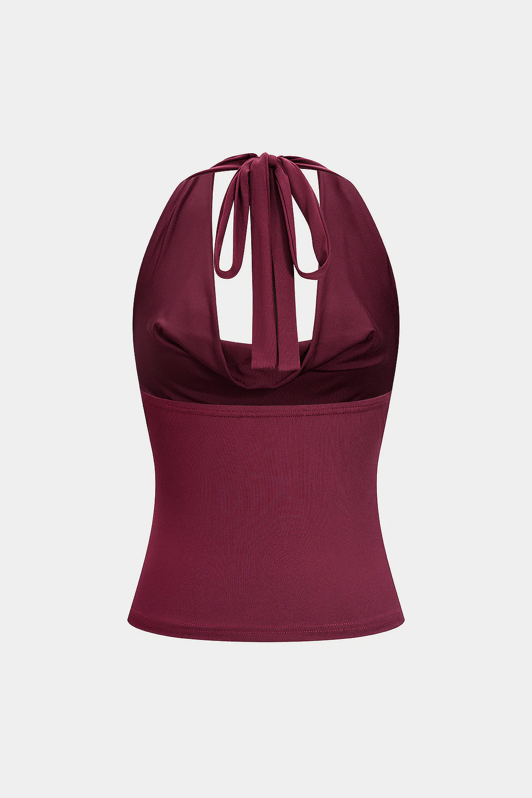 Halter Neck Tie-Up Backless Cami Top