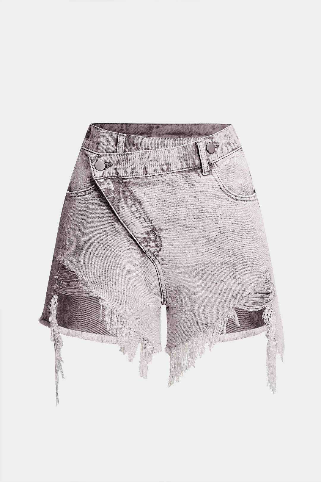 Denim Ripped Frayed Shorts