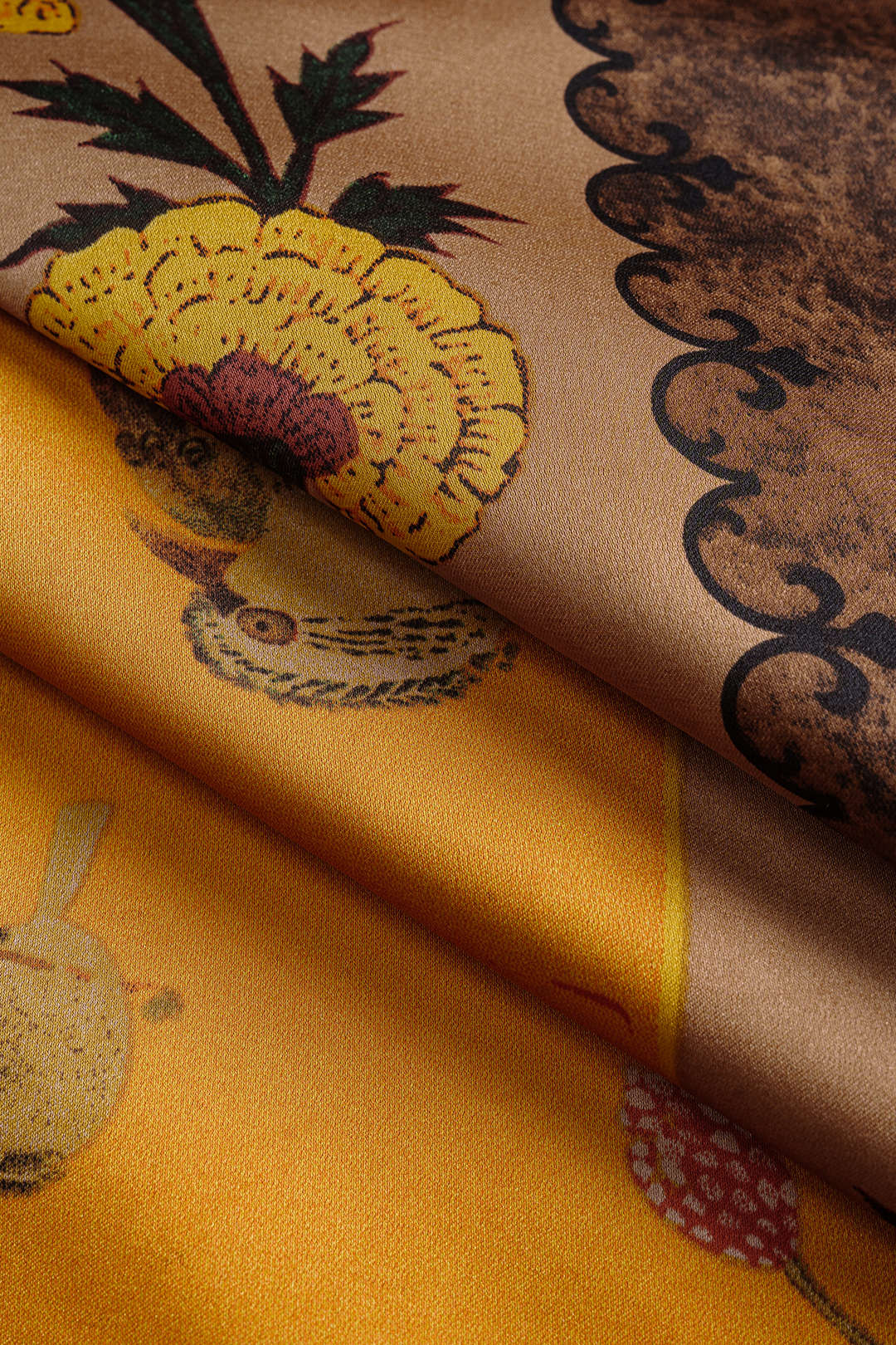 Plus Size Bohemian Pattern Zipper High Waist Twist Knot Skirt