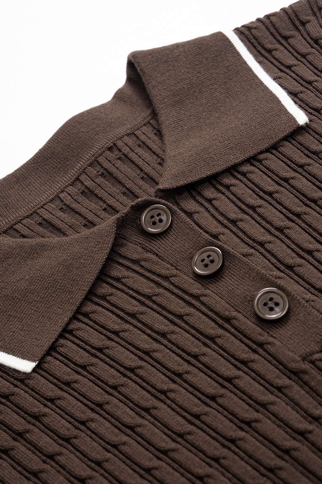 Knit Contrast Short-Sleeved Dress