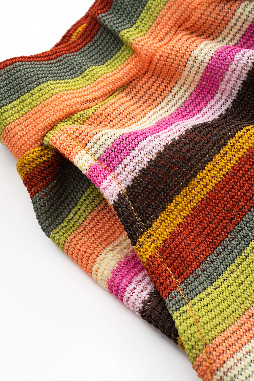 Knit Contrast V-Neck Top and Drawstring Shorts Combo