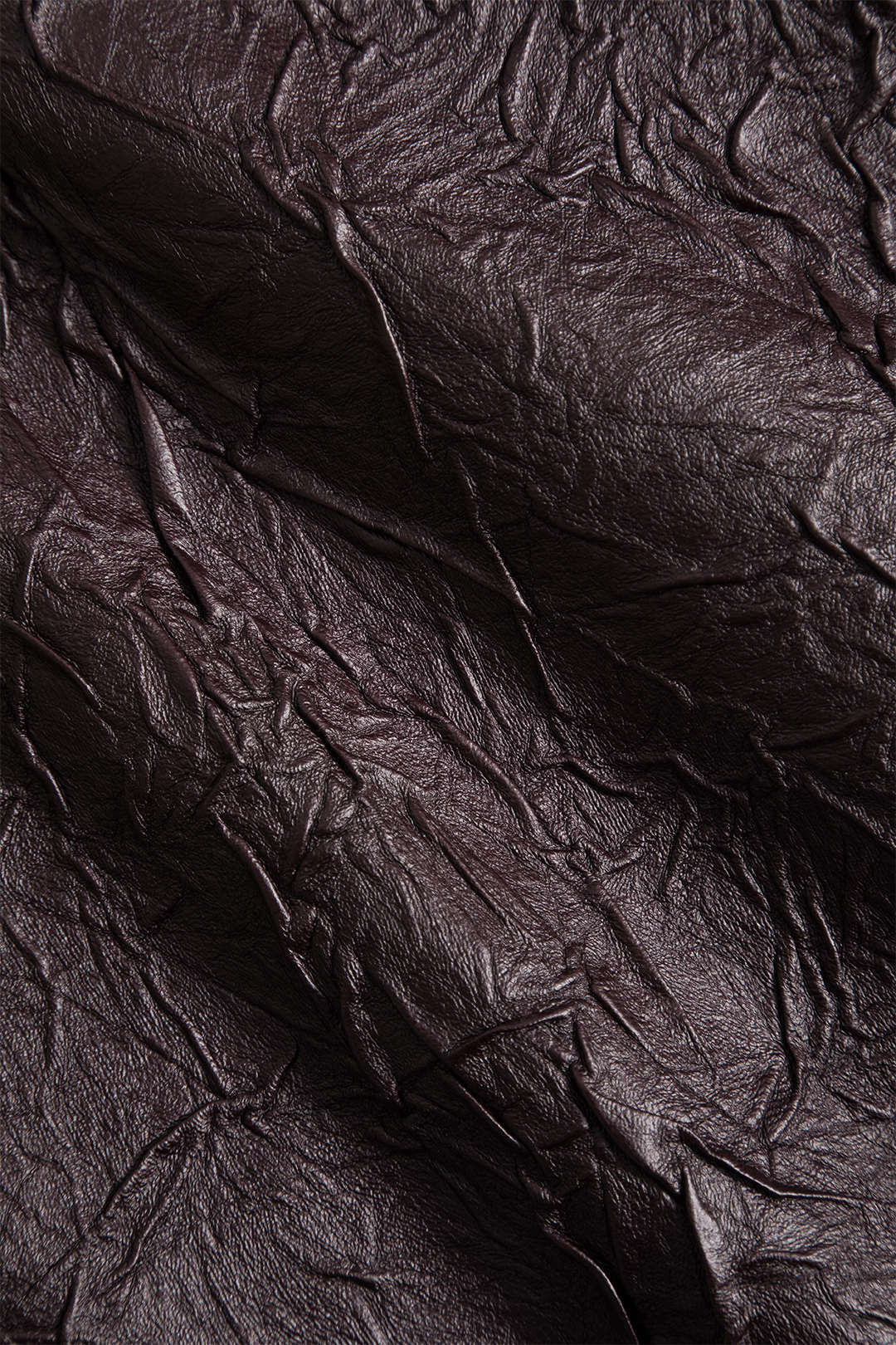 Faux Leather High-Waisted Zippered Skirt