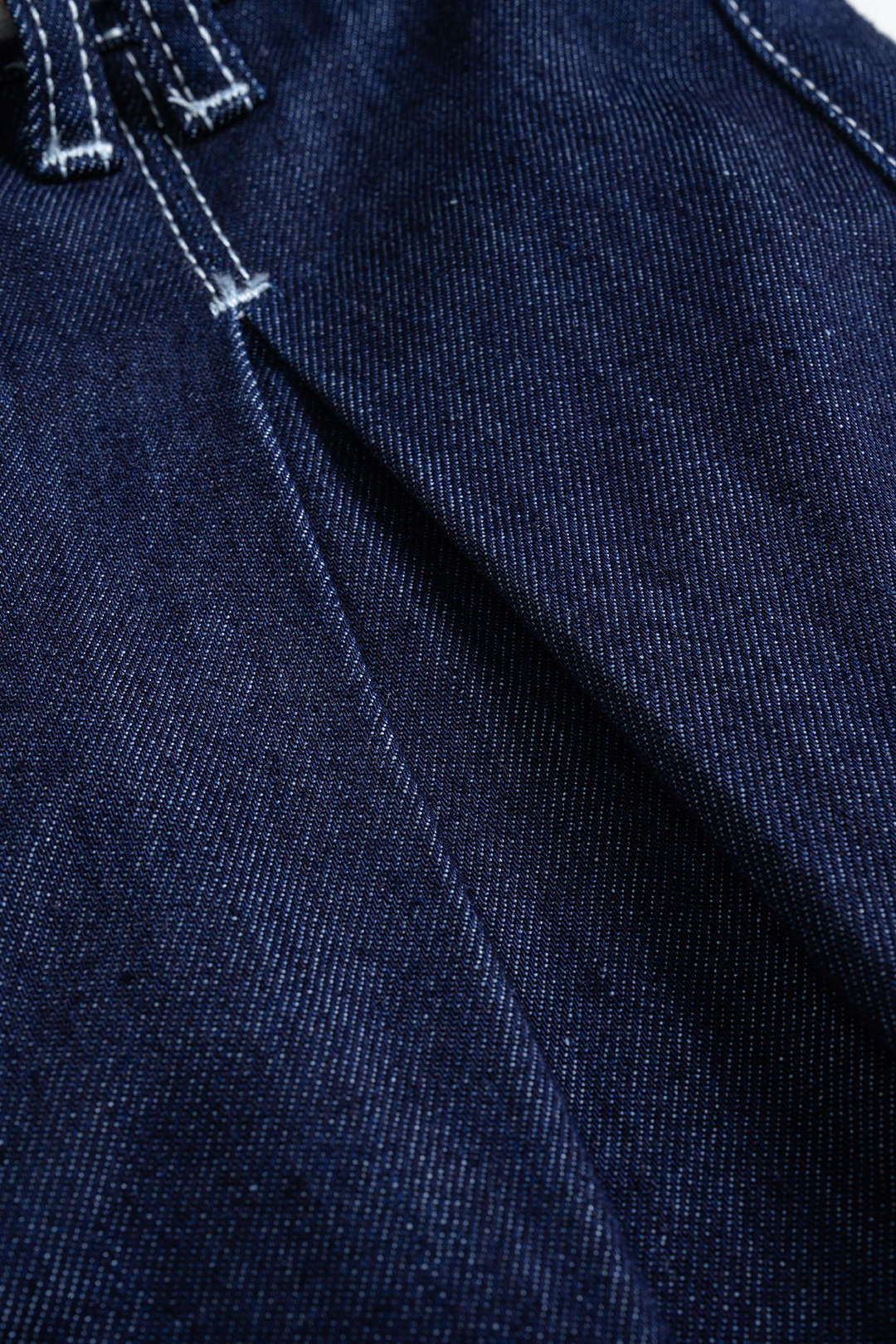 Denim Tie Front Ruched Jeans