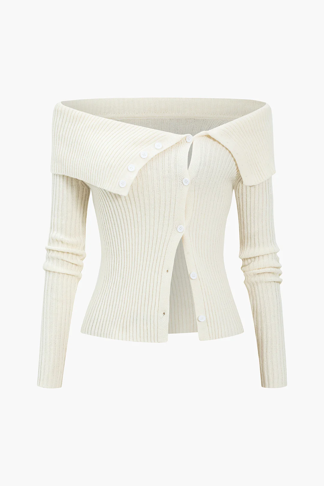 Knit Off Shoulder Long-Sleeve Top